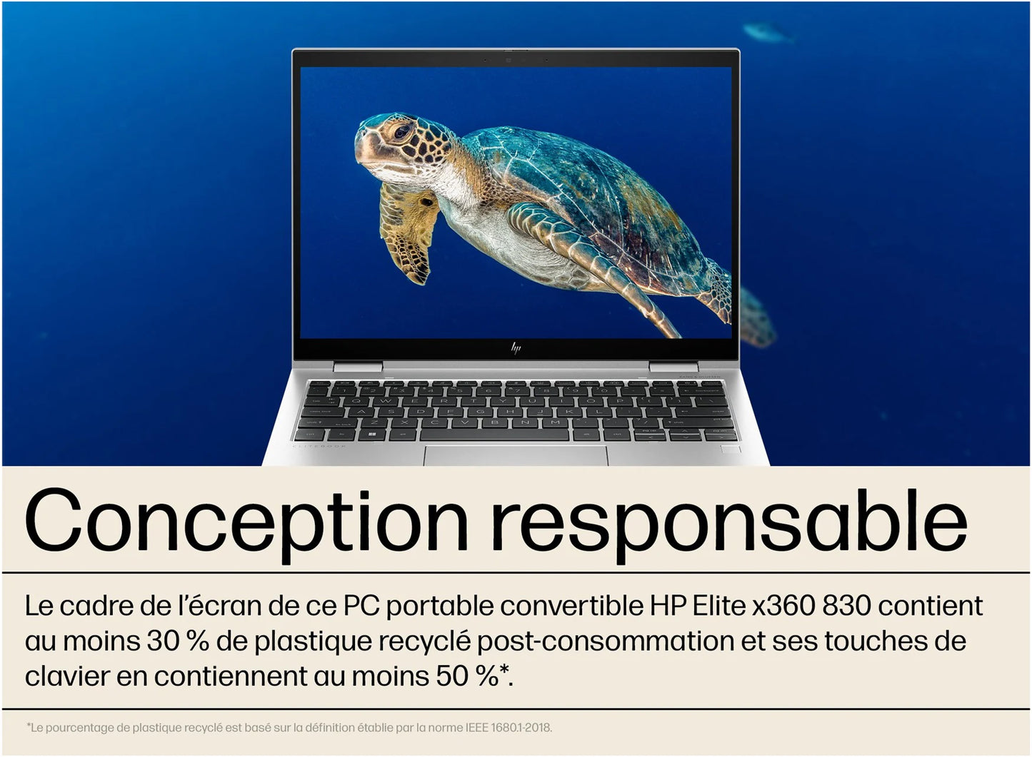 HP EliteBook x360 830 G10 13,3" - Intel Core i5-1335U - 512 Go SSD - 16 Go RAM - Windows 11 Pro - NEUF